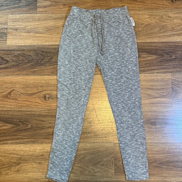 Gymshark Thermal Pants Women’s M Heather Gray Workout Activewear Cozy Stretch - Picture 1 of 6